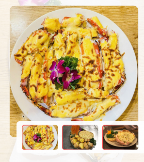 Cua King Crab bỏ lò phô mai 