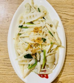 Măng tươi xào tỏi 