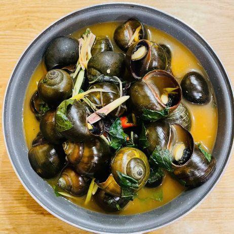 Ốc bươu hấp mẻ 