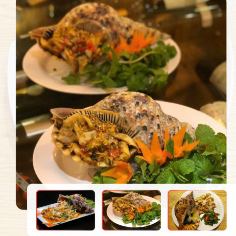 Ốc hoàng hậu hấp tỏi 