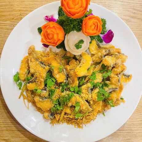 Cá lăng rang muối 