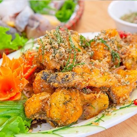 Cá lăng rang muối 