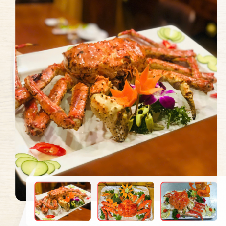 Cua hoàng đế hấp 