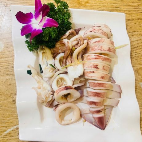 Mực trứng hấp sả