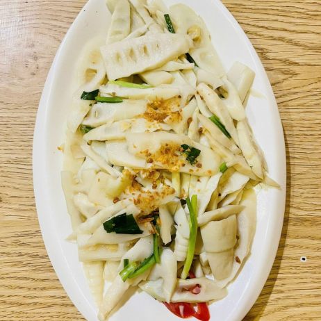 Măng tươi xào tỏi 