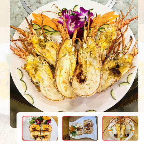 Tôm hùm tre nướng mọi 